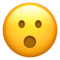 Face With Open Mouth emoji on Apple